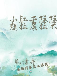 小肚子隐隐作痛想拉屎拉不出来