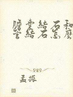 胆囊结石和胆囊管结石怎么治疗