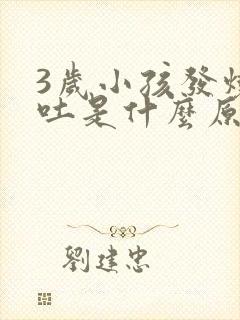 3岁小孩发烧呕吐是什么原因