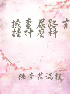 检查尿路有感染挂什么科