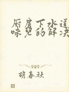 厨房下水道反臭味儿的解决办法