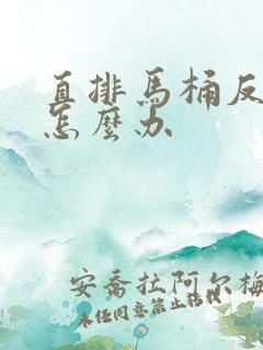 直排马桶反臭味怎么办