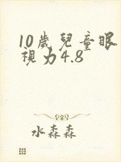 10岁儿童眼睛视力4.8