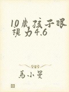 10岁孩子眼睛视力4.6