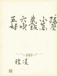 五六岁小孩不好好吃饭怎么办