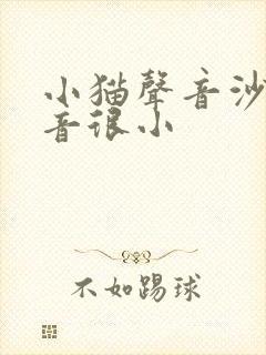 小猫声音沙哑声音很小