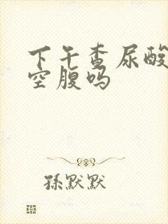 下午查尿酸需要空腹吗