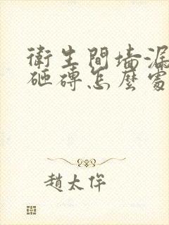 卫生间墙漏水不砸砖怎么处理