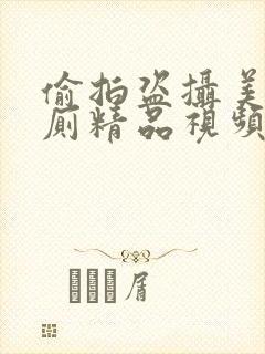 偷拍盗摄美女如厕精品视频