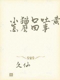 小猫口吐黄水是怎么回事