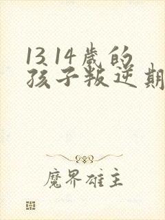 13 14岁的孩子叛逆期怎么办