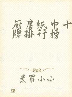 厨房纸巾十大品牌排行榜