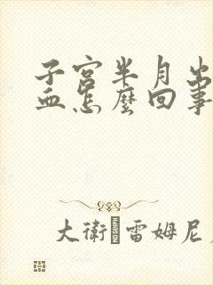 子宫半月出一次血怎么回事