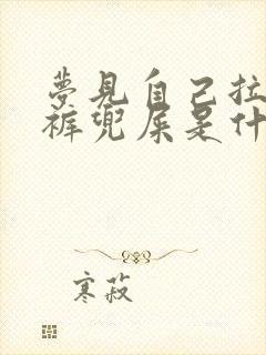 梦见自己拉了一裤兜屎是什么预兆