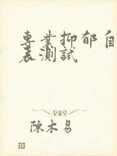 专业抑郁自测量表测试