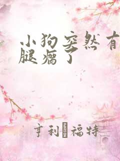 小狗突然有个后腿瘸了