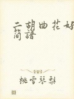 二胡曲花好月圆简谱