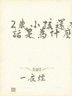 2岁小孩还不说话是为什么