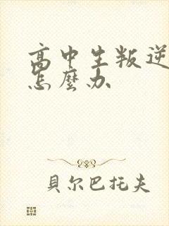 高中生叛逆严重怎么办