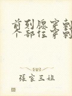 前列腺穿刺从哪个部位穿刺