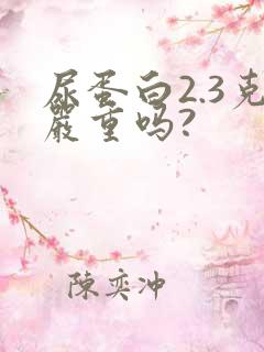 尿蛋白2.3克严重吗?