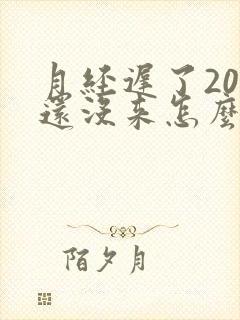 月经迟了20天还没来怎么办没怀孕