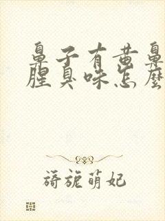 鼻子有黄鼻涕有腥臭味怎么治疗