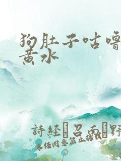 狗肚子咕噜响吐黄水