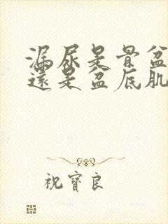 漏尿是骨盆修复还是盆底肌修复