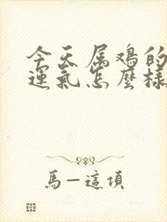 今天属鸡的打牌运气怎么样