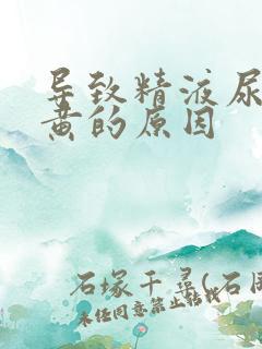 导致精液尿液变黄的原因