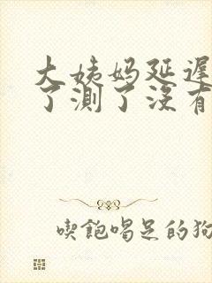 大姨妈延迟十天了测了没有怀孕