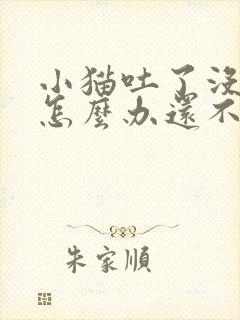 小猫吐了没精神怎么办还不吃东西