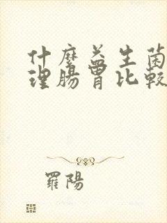 什么益生菌粉调理肠胃比较好