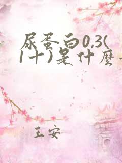 尿蛋白0,3(1十)是什么意思