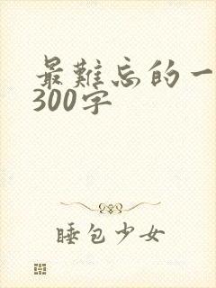 最难忘的一件事300字