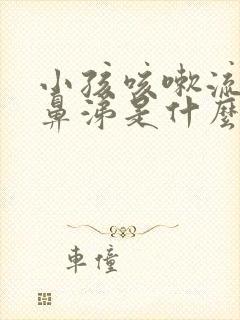 小孩咳嗽流清水鼻涕是什么原因