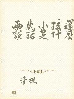 两岁小孩还不会说话是什么情况