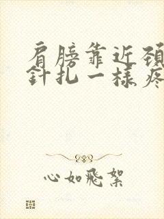 肩膀靠近颈椎处针扎一样疼