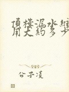 顶楼漏水维修费用大约多少