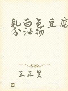 乳白色豆腐渣样分泌物