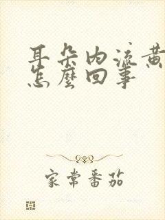 耳朵内流黄水是怎么回事