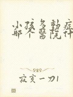 小孩多动症挂去哪个医院什么科