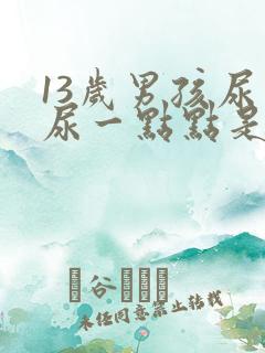 13岁男孩尿频尿一点点是怎么回事