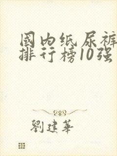 国内纸尿裤十大排行榜10强