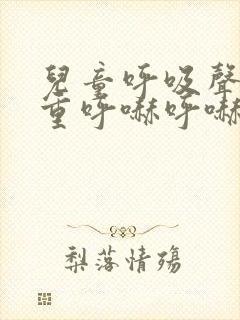 儿童呼吸声音粗重呼哧呼哧的