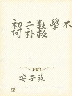 初二数学不好如何补救