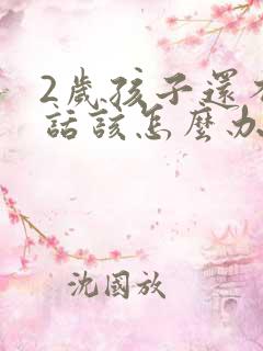 2岁孩子还不说话该怎么办