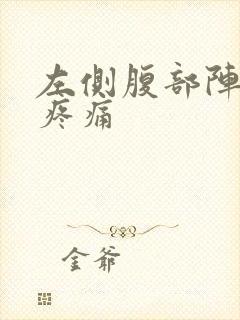 左侧腹部阵发性疼痛