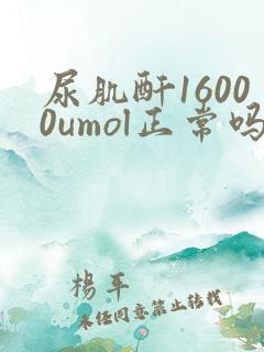 尿肌酐16000umol正常吗